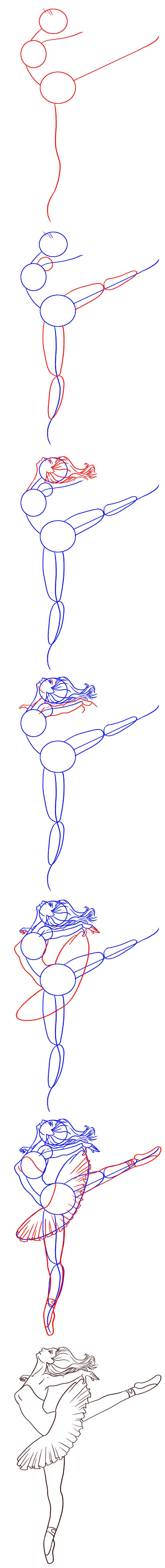 كيفية رسم راقصة الباليه؟
